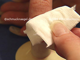 Pad and the gel cleanser to remove sticky gel residues