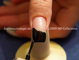 Nail lacquer in the colour black