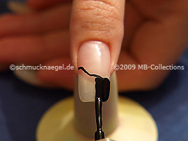 Nail lacquer in the colour black