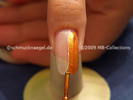 Try to apply evenly the colour