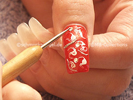 Spot-Swirl and strass stones in crystal