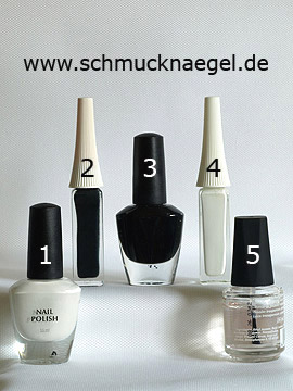 Products for the nail decoration with nail lacquers - Nail polish, Nail art liner