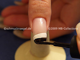 Nail lacquer in the colour black