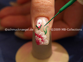 Nail art liner in the colour green