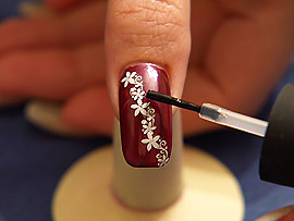 Clear nail lacquer