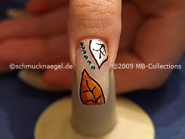 Nail art liner in the colour gold-Glitter