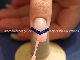 Nail lacquer in the colour pink