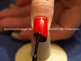 Nail lacquer in the colour black