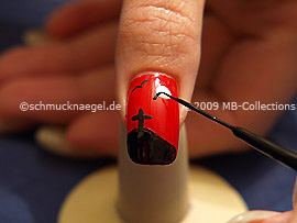 Nail art liner in the colour black