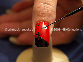 Nail art liner in the colour black