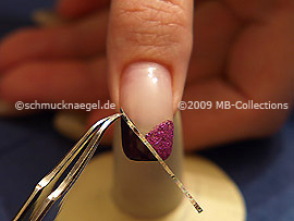 Hologram foil and the tweezers