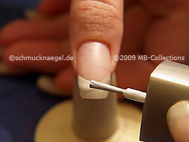 Nail lacquer in the colour white