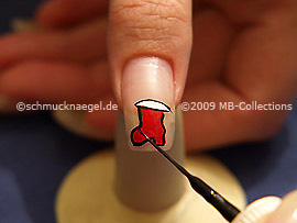 Nail art liner in the colour black