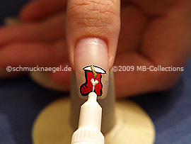 Nail art pen in the colour white