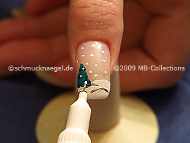 Nail art pen in the colour white