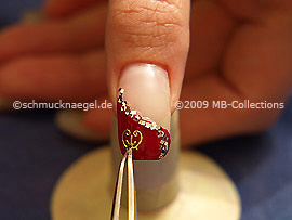 Nail-tattoo and tweezers