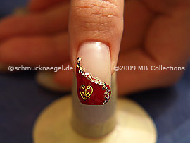 Valentine`s day motif 3: Nail art motif 203