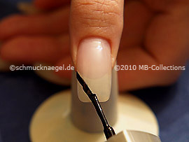 Nail lacquer in the colour black