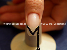 Nail lacquer in the colour black
