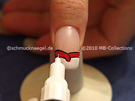 Nail art pen in the colour black