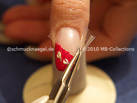 Tweezers and clear adhesive tape