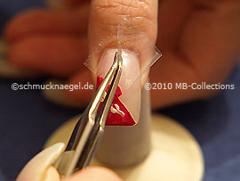Tweezers and clear adhesive tape