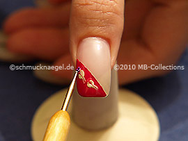 Nail art bouillons in lavender