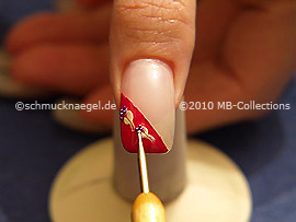 Nail art bouillons in lavender