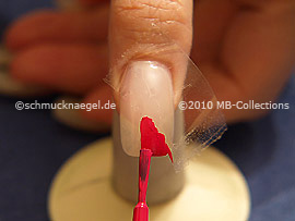 Try to apply evenly the colour