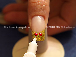 Nail art pen in the colour red
