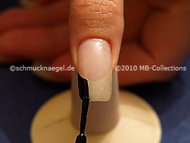 Nail lacquer in the colour black