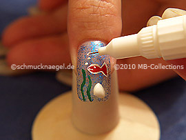 Nail art pen in the colour white