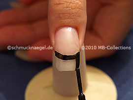 Nail lacquer in the colour black