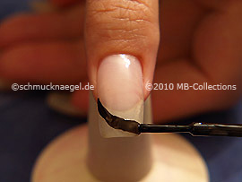 Nail lacquer in the colour black
