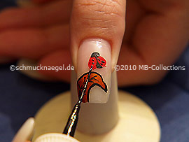 Nail art liner in the colour black