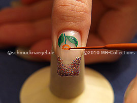 Nail art liner in the colour brown