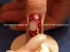 Nail art liner in the colour gold-Glitter