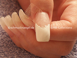 nail lacquer in the colour white