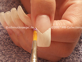brush, the glitter-powder and the clear nail polish