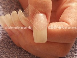 tweezers and the clear adhesive tape