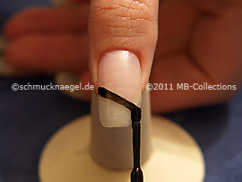 Nail lacquer in the colour black