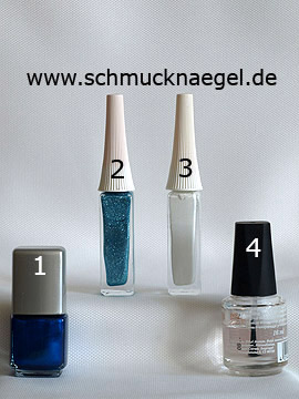 Products for the decorated fingernails with a French motif - Nail polish, Nail art liner