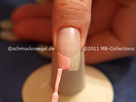 Nail lacquer in the colour pink