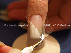 Tweezers and clear adhesive tape