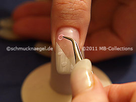 Nail art glitter hexagon in rosa