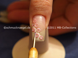 Strass stone in rosa and spot-swirl