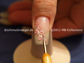 Strass stone in rosa and spot-swirl