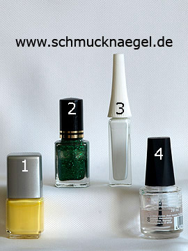 Products for the Easter branch as fingernail decoration - Nail polish, Nail art liner