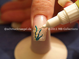 Nail art pen in the colour bright green