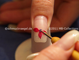 Nail art bouillons in lilac